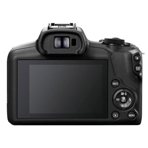 Canon EOS R100 Mirrorless Camera with 18-45 and 75-300mm lenses - Fotosound Jersey LTD.