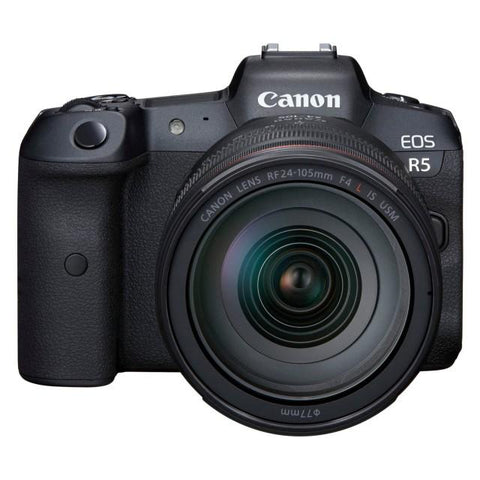 Canon EOS R5 Mirrorless Camera with RF 24-105mm F4 L lens - Fotosound Jersey LTD.