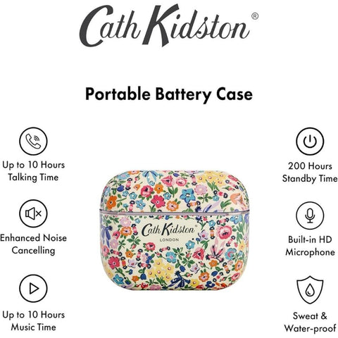 Ditsy VQ Skylark Wireless Earbuds Bluetooth 5.3 with Charging Case, Cath Kidston - Fotosound