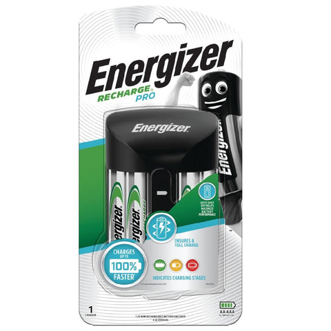 Energizer Maxi Charger + 4 x 1300mAh 13amp plug - Fotosound