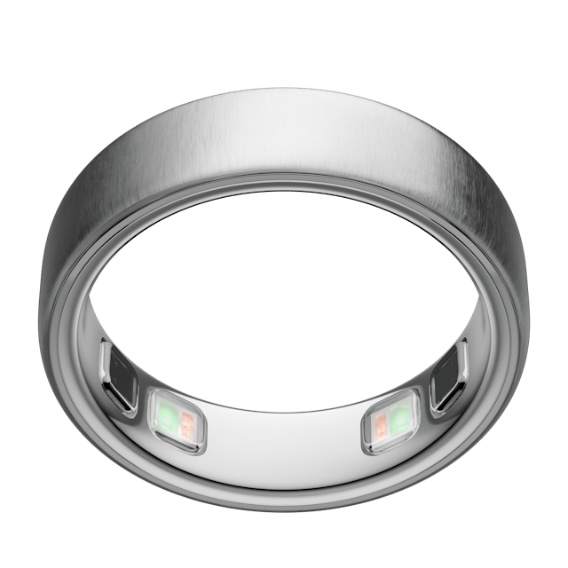 OURA RING 5 BRUSHED SILVER