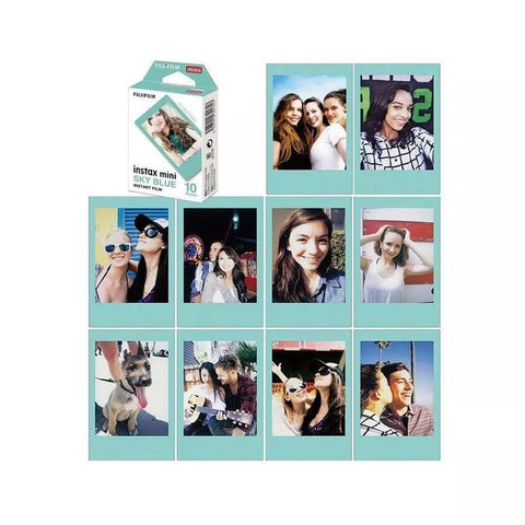 Fujifilm Instax Mini Film Frame 10 Pack - Sky Blue - Fotosound
