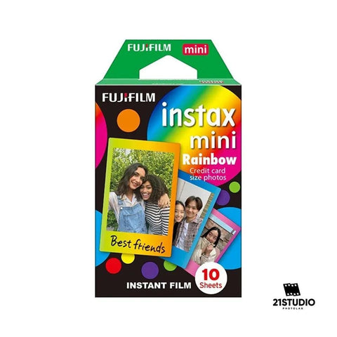 FUJIFILM instax mini Rainbow INSTANT FILM 10 Sheets - Fotosound Jersey LTD.