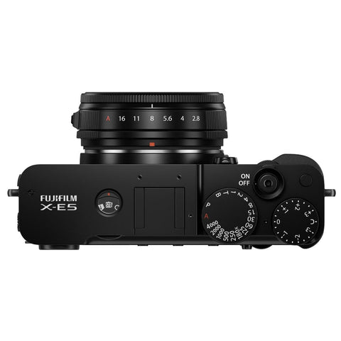 Fujifilm X-E5 Mirrorless Camera with XF23mm F2.8 R WR, Black - Fotosound Jersey LTD.