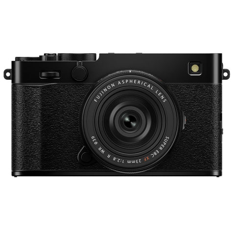 Fujifilm X-E5 Mirrorless Camera with XF23mm F2.8 R WR, Black - Fotosound Jersey LTD.