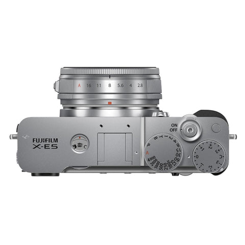Fujifilm X - E5 Mirrorless Camera with XF23mm F2.8 R WR, Silver - Fotosound Jersey LTD.