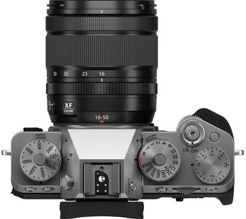FUJIFILM X-T5 Mirrorless Camera with FUJINON XF 16-50 mm f/2.8-4 R LM WR Lens - Silver - Fotosound Jersey LTD.