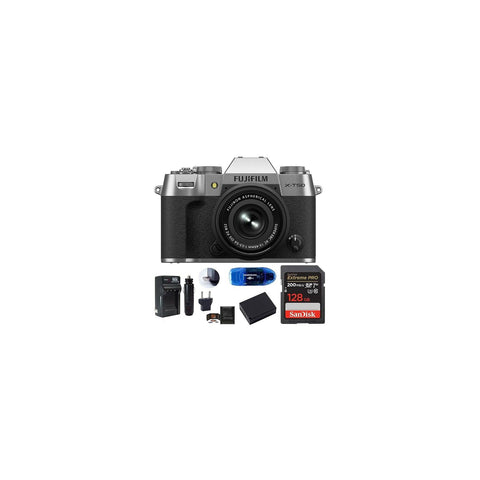 Fujifilm X-T50 Silver with XC15-45mm Lens - Fotosound Jersey LTD.