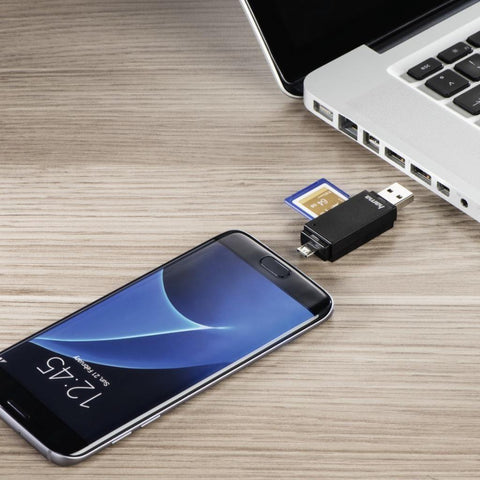 HAMA BASIC USB 2.0 OTG CARDREADER 181056 - Fotosound