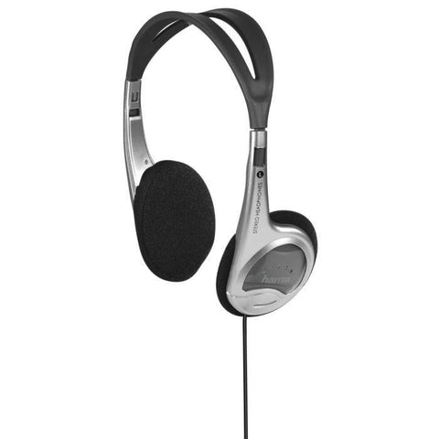 HAMA HK - 229 Stereo Headphones - Black, Silver - Fotosound Jersey LTD.
