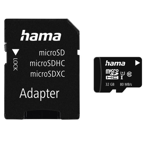 Hama Memory Fast microSDHC Card 32GB – UHS - I, Class 10, V10 - Fotosound Jersey LTD.