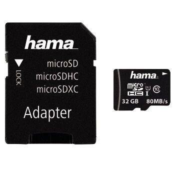HAMA MICROSDHC 32GB CLASS 10 80 MB/S 124139 - Fotosound