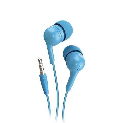 In-ear stereo earset Studio Mix 10, jack 3,5 mm with microphone and answer button - Blue - Fotosound