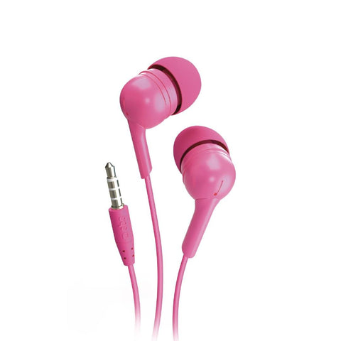 In-ear stereo earset Studio Mix 10, jack 3,5 mm with microphone and answer button - Pink - Fotosound