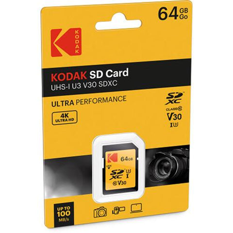 Kodak 64GB SD UHS-I U3 V30 Ultra - Fotosound