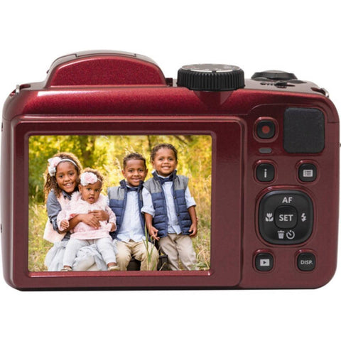 KODAK PIXPRO Astro Zoom AZ255 Bridge Camera - Red - Fotosound Jersey LTD.