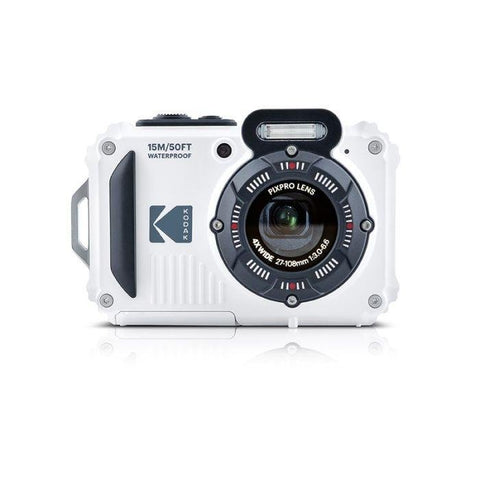 Kodak PixPro WPZ2 Tough Compact Camera - White - Fotosound Jersey LTD.