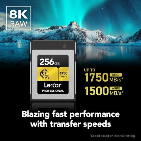 Lexar 128gb CFexpress Type B Gold R1750/W1500MB/s - Fotosound Jersey LTD.