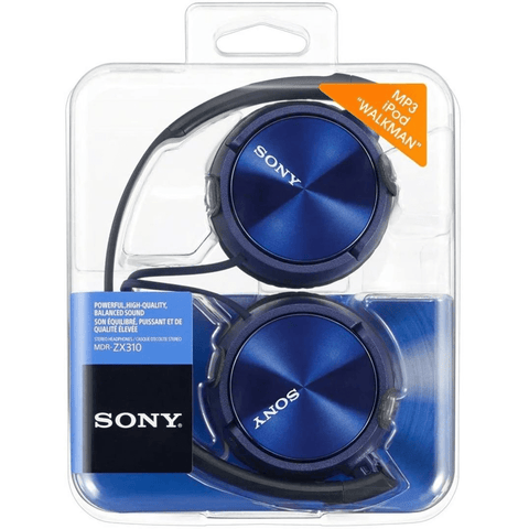 MDRZX310 Blue Headphones - Fotosound Jersey LTD.