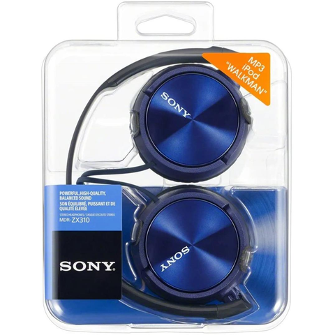 MDRZX310 Blue Headphones - Fotosound Jersey LTD.