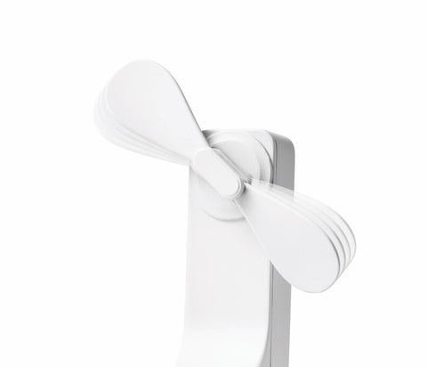 Mini Rechargeable Fan 3 Speed Pocket Size - White - Fotosound