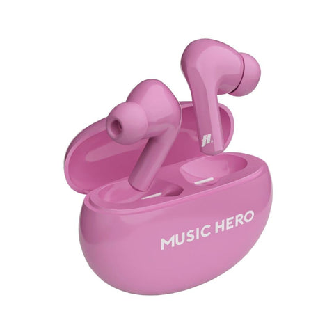 Music Hero X-BEAT True Wireless Earbuds - Pink - Fotosound Jersey LTD.
