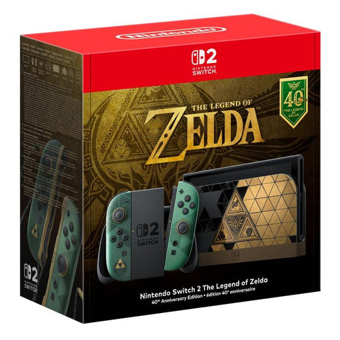 NINTENDO SWITCH 2 + LEGEND OF ZELDA 40TH ANNIV ED S2HEHWNIN33732 - Fotosound