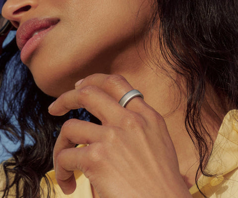 OURA RING 5 BRUSHED SILVER - Fotosound