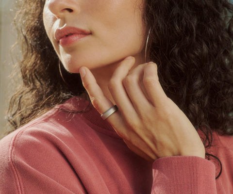 OURA RING 5 BRUSHED SILVER - Fotosound