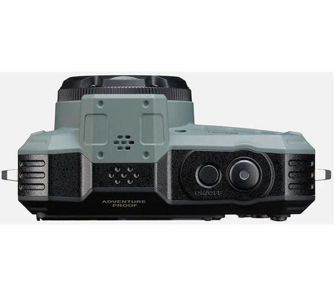Pentax WG-1000 Camera Olive 16MP 4xZoom 2.7LCD FHD Wtprf 15m - Fotosound