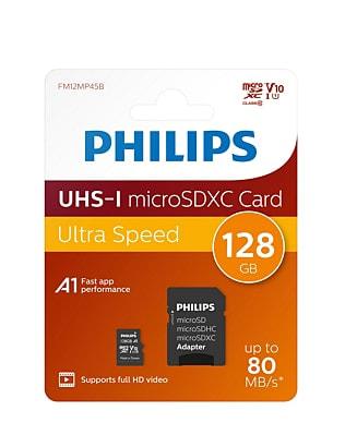 Philips Micro SDXC Memory Card Class 10 UHS-I 128GB - Fotosound