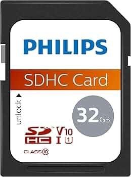 Philips SDHC Memory Card Class 10 UHS-I 32GB - Fotosound