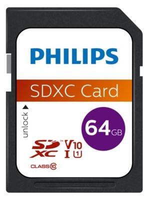 Philips SDXC Memory Card Class 10 UHS-I 64GB - Fotosound