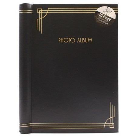 Photo Album - 40 S/A Pages Red & Black - Fotosound