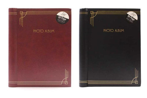 Photo Album - 80 S/A Pages Red & Black - Fotosound Jersey LTD.