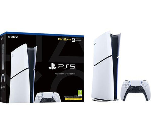 PlayStation 5 Digital Edition (Model Group – Slim) Black / White - Fotosound Jersey LTD.