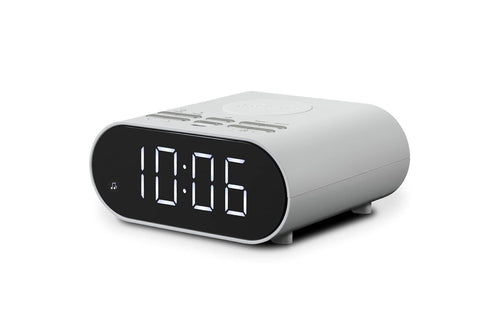 Roberts Ortus Charge FM Clock Radio - White - Fotosound