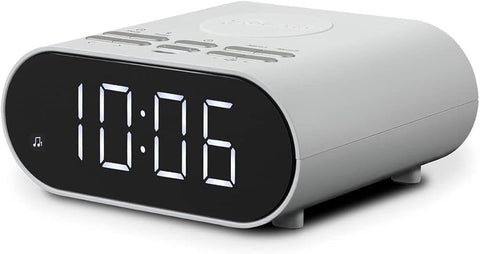 Roberts Ortus Charge FM Clock Radio - White - Fotosound