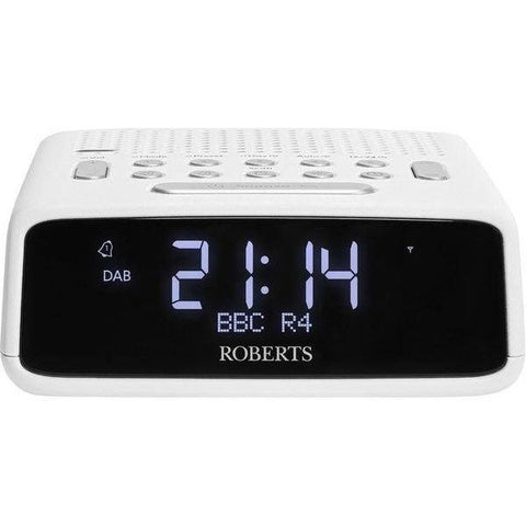 ROBERTS Ortus DAB+/FM Clock Radio - White - Fotosound Jersey LTD.