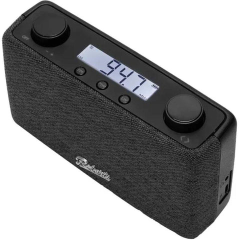 ROBERTS PLAYFM FM/MW PORTABLE RADIO BLACK PLAYFMBK - Fotosound Jersey LTD.