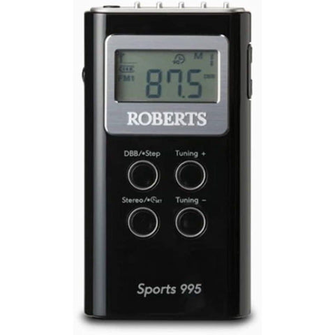 Roberts Radio SPORTS995BK 2 Band PLL Synthesised Stereo Personal Radio - Fotosound