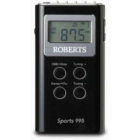 Roberts Radio SPORTS995BK 2 Band PLL Synthesised Stereo Personal Radio - Fotosound Jersey LTD.
