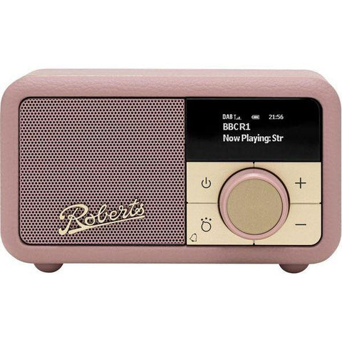 ROBERTS Revival Petite 2 DAB+/FM Retro Bluetooth Radio - Dusky Pink - Fotosound