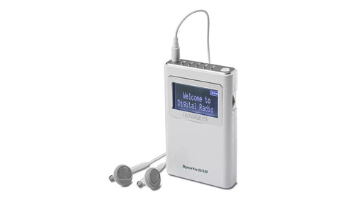 Roberts Sports DAB 5 Portable Radio - White - Fotosound Jersey LTD.