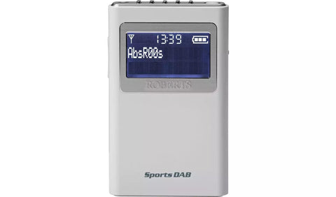 Roberts Sports DAB 5 Portable Radio - White - Fotosound Jersey LTD.