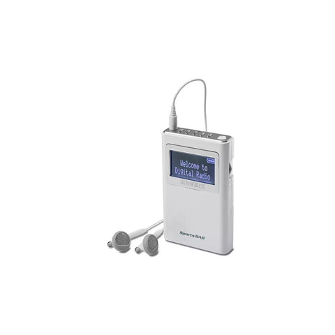 Roberts Sports DAB 5 Portable Radio - White - Fotosound Jersey LTD.