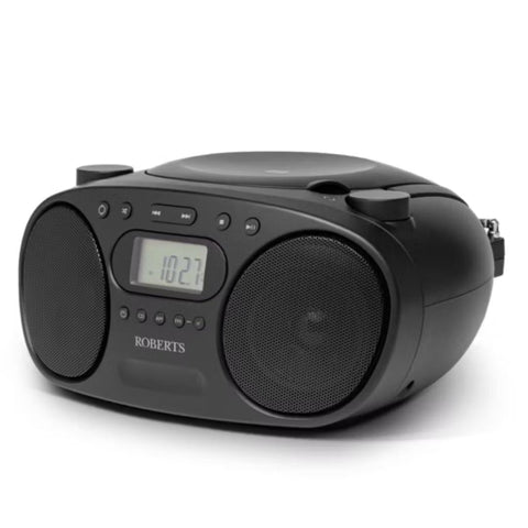 Roberts Zoombox FM/AM CD Boombox - Black - Fotosound Jersey LTD.