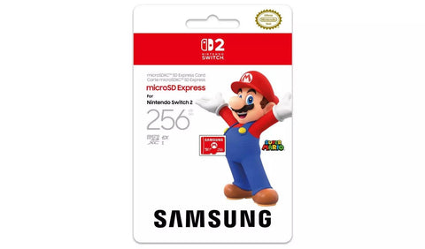 Samsung 256GB microSD Express Card for Nintendo Switch 2 - Fotosound Jersey LTD.