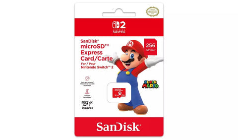 SanDisk 256GB microSD Express Card for Nintendo Switch 2 - Fotosound Jersey LTD.