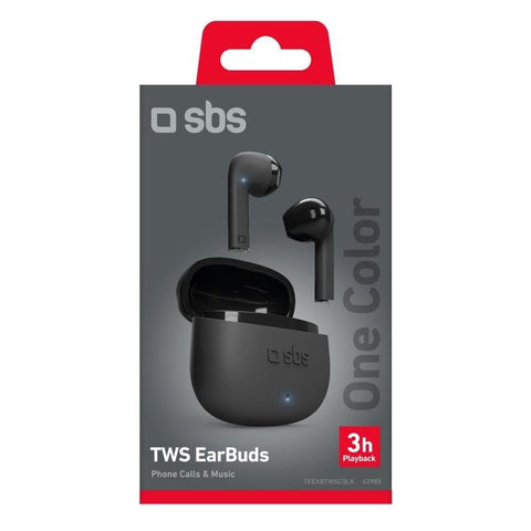 SBS One Color Headset True Wireless Stereo (TWS) In-ear Calls/Music Bluetooth - Black - Fotosound